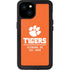 Clemson University Tigers Est 1889 Orange iPhone 15 Plus Waterproof Case